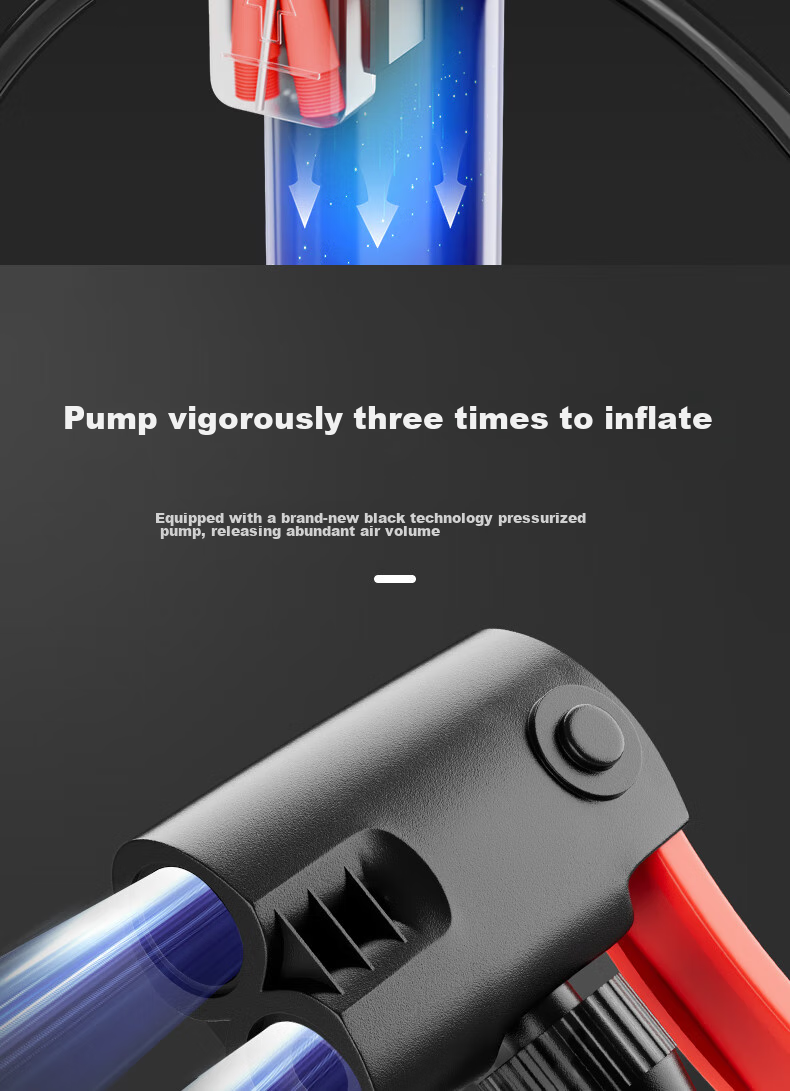 Ousen Portable Bicycle Pump for Electric Bikes, Basketballs, Soccer Balls, Children's Toys, Universal Air Pump for Electric Scooters And Motorcycles 5