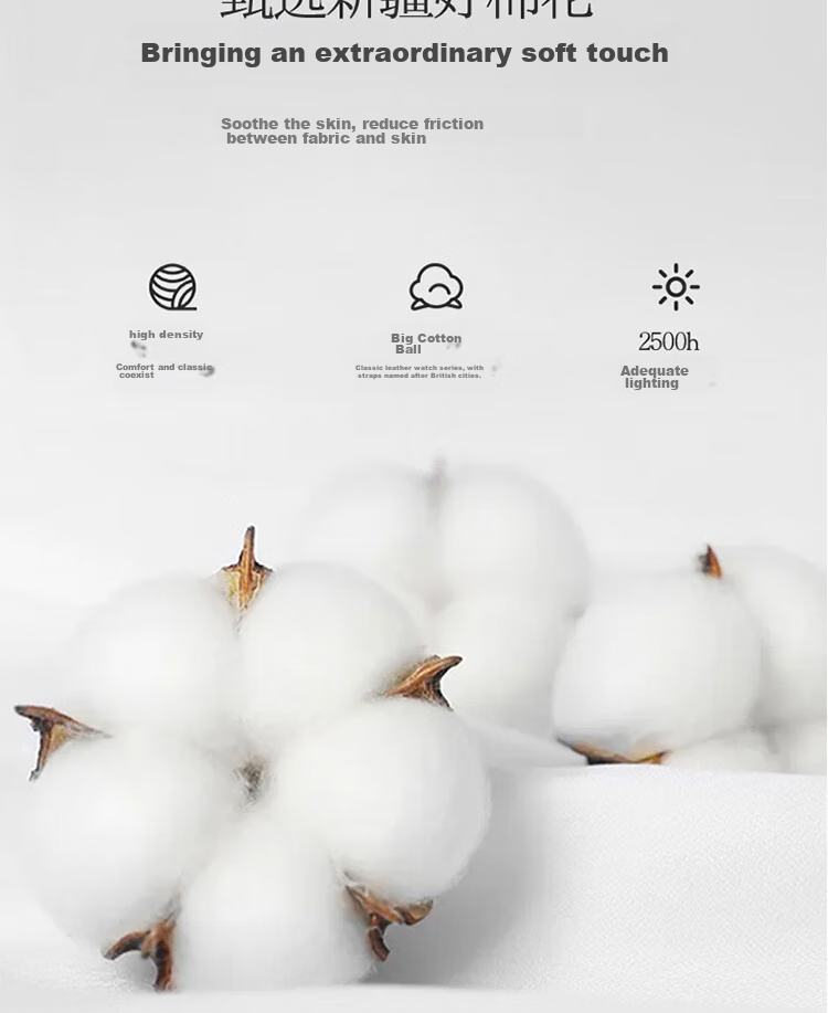 Ranpai Hotel White Pure Cotton Bed Sheet Single Piece, 60s Pure Cotton Bed Cover, for 1.8x2 Meter Bed 240x270cm 7
