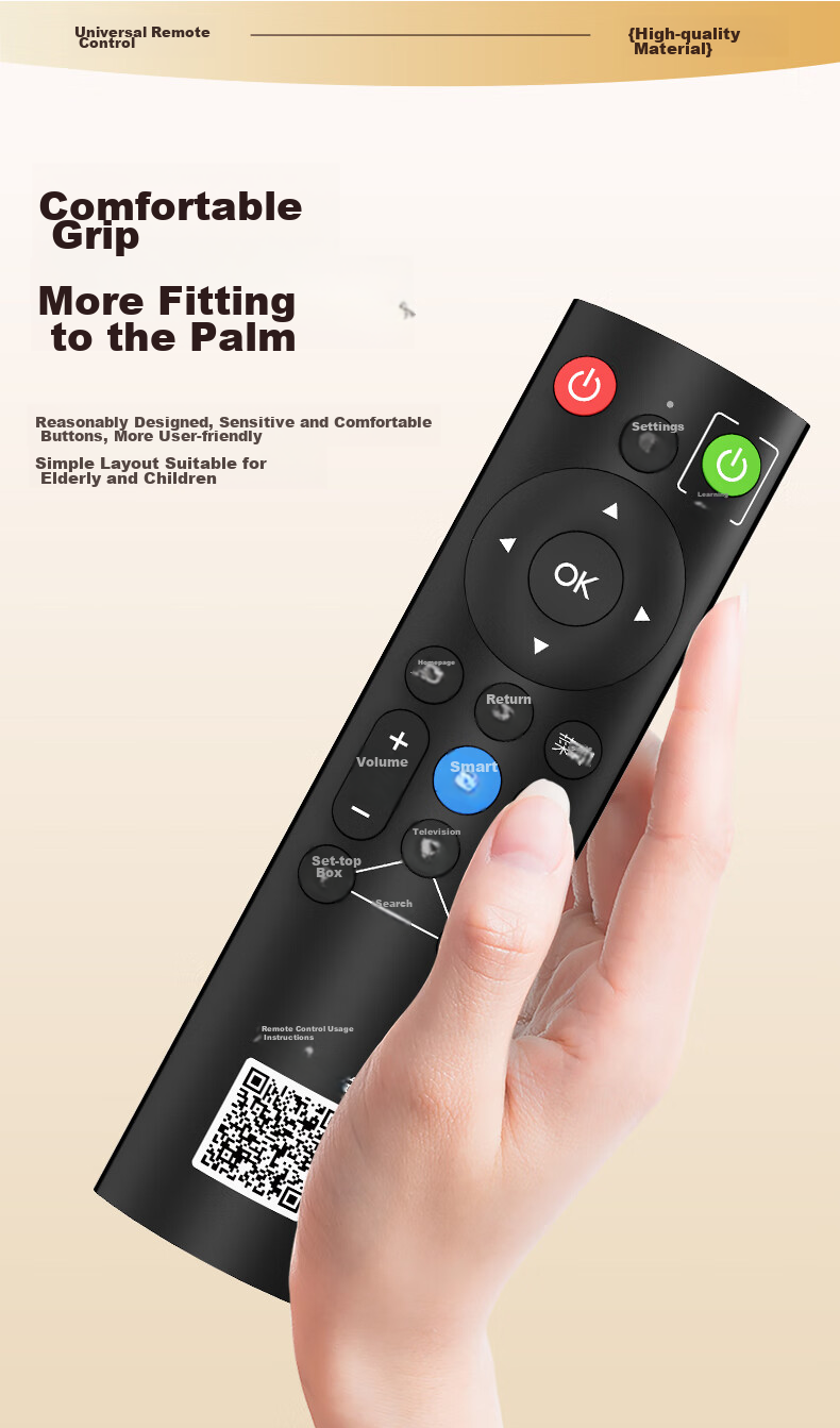 Beishi Universal TV Remote Control, Fully Automatic No-Code Universal Set-Top Box And Projector Remote Control, Compatible with TCL, Hisense, Skyworth, Changhong, China Mobile And Other Remote Controls 9