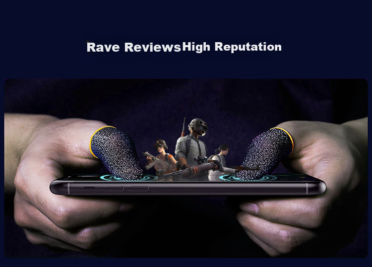 KOVOL Gaming Finger Sleeves, Sweat-Resistant, for Mobile Phones And Tablets, Professional E-Sports Gloves, Touchscreen Compatible, for Honor of Kings, PUBG, Delta Force, And Other Mobile Games 6
