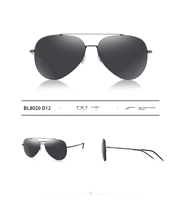 BOLON Aviator Sunglasses, High-Definition Polarized Glasses, Outdoor Driving UV Protection Sunglasses for Men, BL8020D12 8