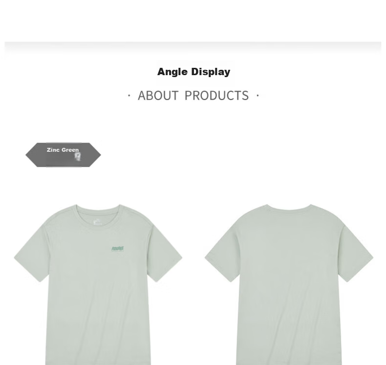 361° Men's Short Sleeve T-Shirt Spring Summer Sports Loose Casual Outdoor Crew Neck Top Unisex 632623106-2 33