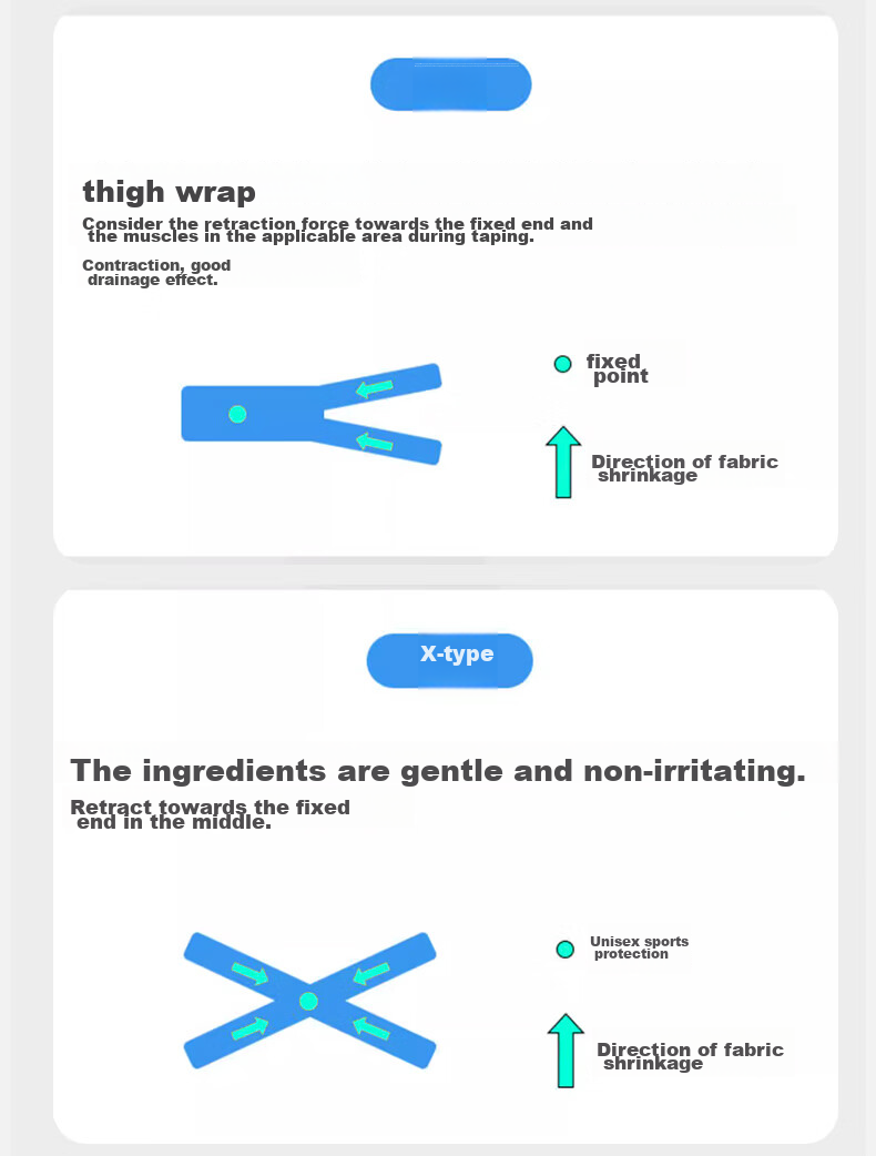 LP Pre-Cut Kinesiology Tape for Knee, Ankle, Marathon, Badminton, Muscle Support Tape 7010CK Skin Color 14