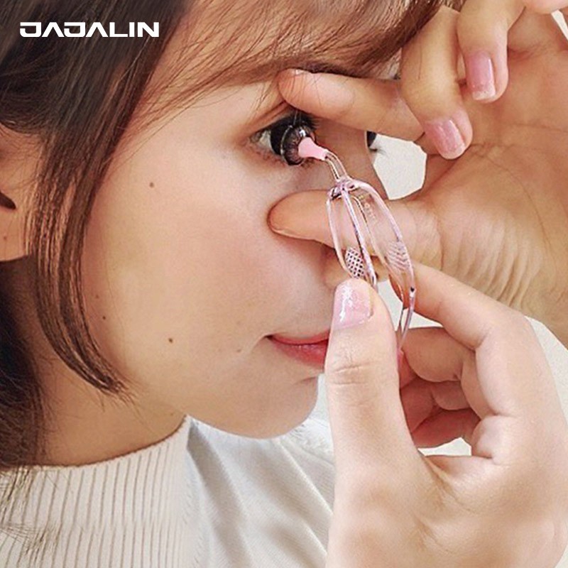JAJALIN Contact Lens Companion Case, Contact Lens Insertion And Removal Tool, Storage Box, Tweezers, Suction Rod, Contact Lens Wearing Tool, Double-Layer Transparent