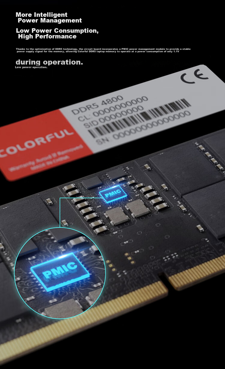 Colorful 8GB DDR5 4800 Laptop Memory Module 4