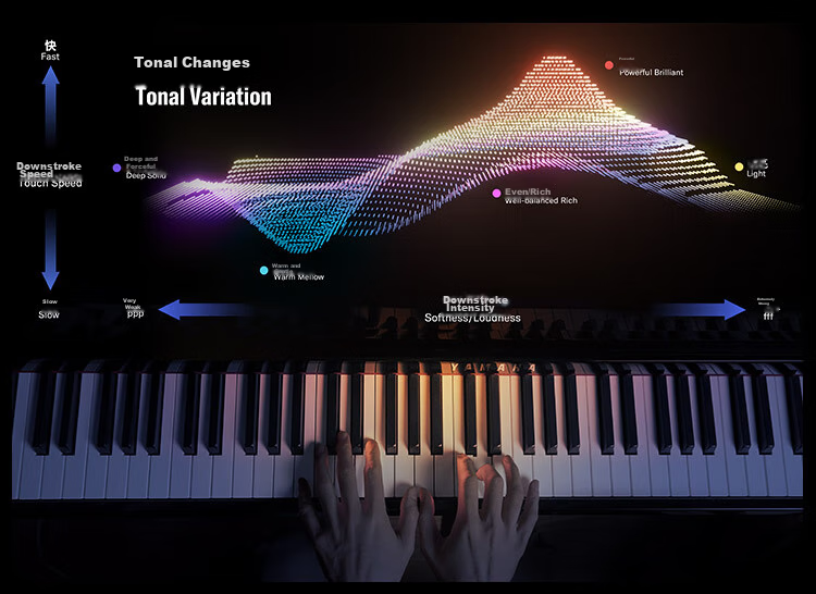 YAMAHA P45 Digital Piano, 88 Weighted Keys, Portable Smart Digital Keyboard for Adults And Children + Accessories 9