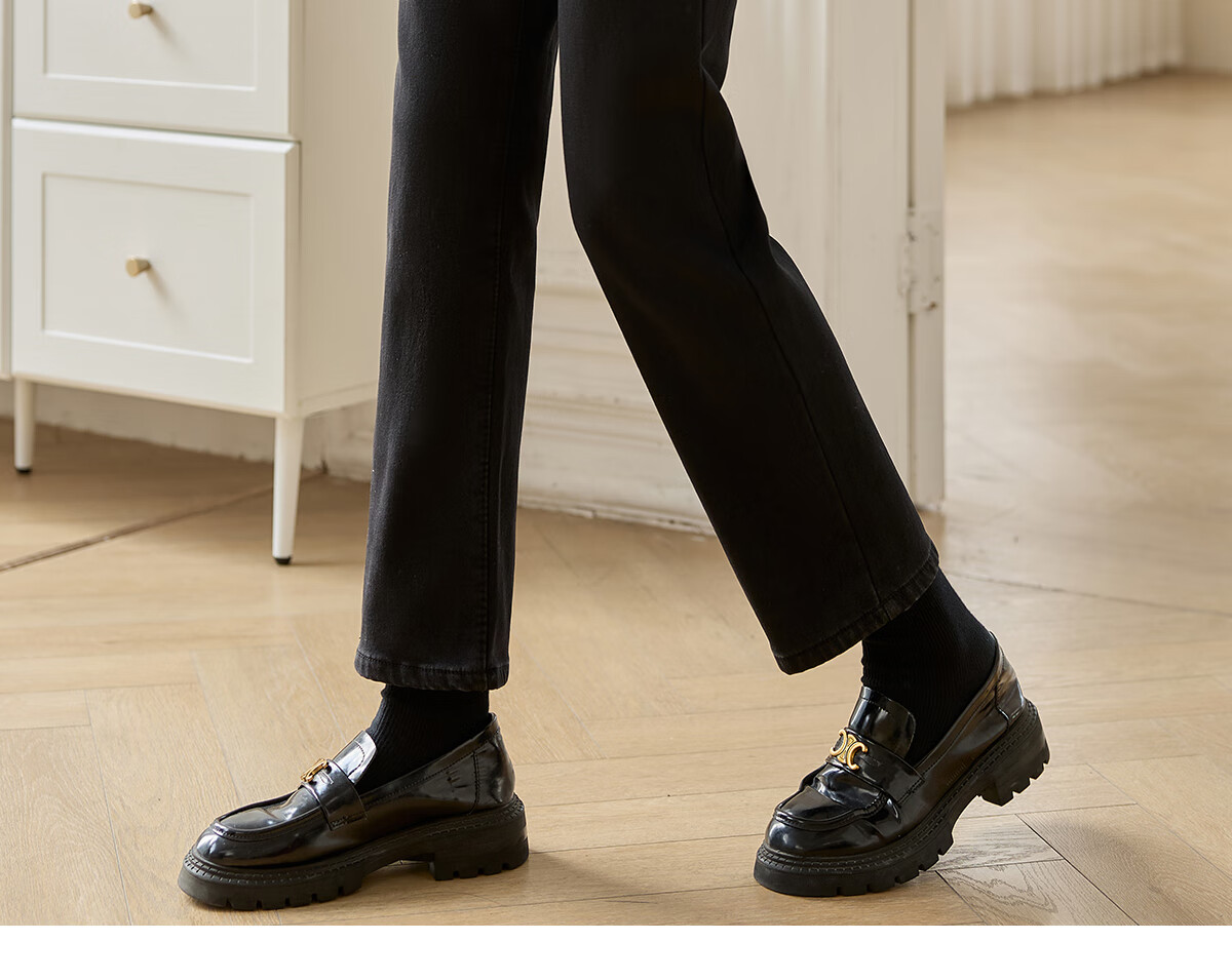 PinCai Autumn Winter Fleece-Lined High-Waist Slim Fit Skinny Jeans for Women Stretch Warm Pants P139N3231 15
