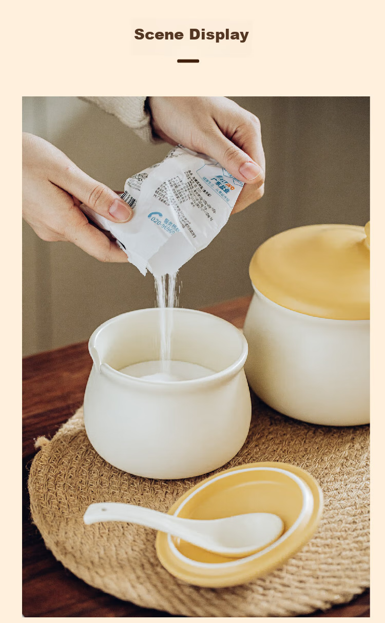 Shuke Ceramic Lard Jar, Heat-Resistant, for Storing Chili Oil And Spices, Food-Grade 14