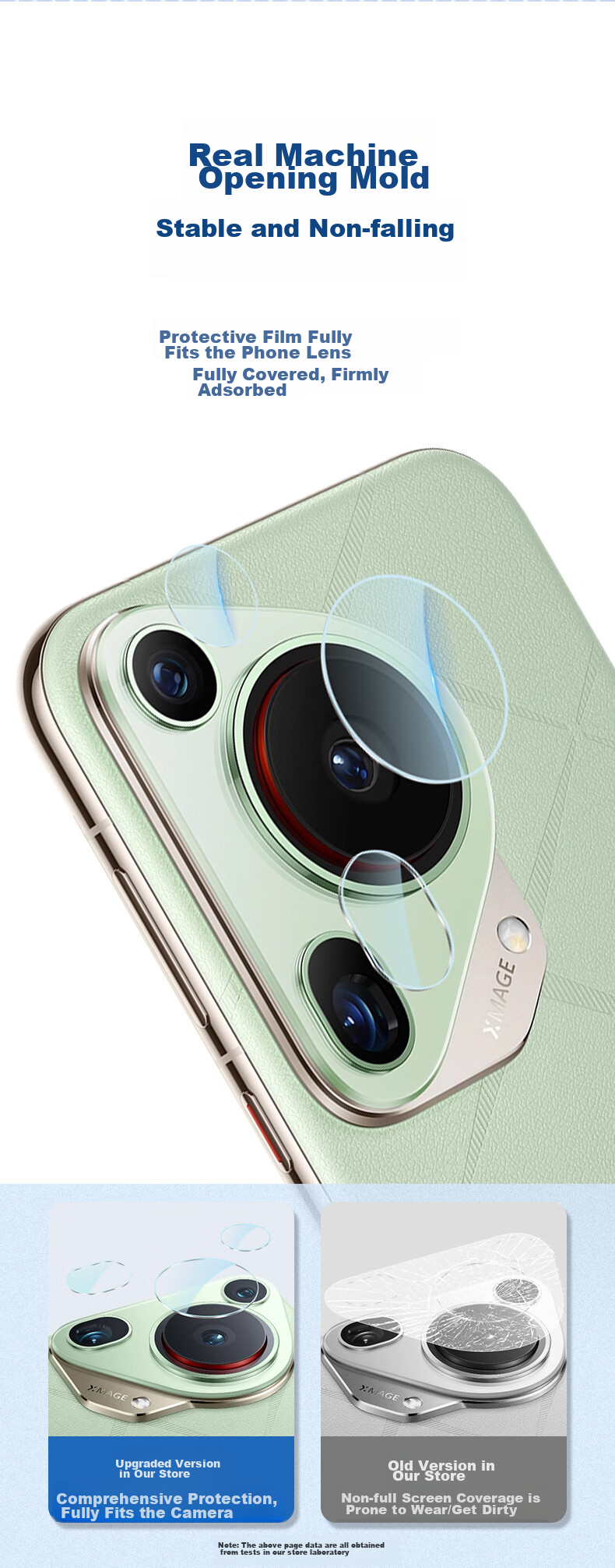 KOOLIFE [Two Sets] Compatible with Huawei Pura70Ultra Lens Protector, P70ultra Camera Protective Film, AR Anti-Glare Rear Lens Cover, Phone Camera Lens Protector, Non-Destructive 5