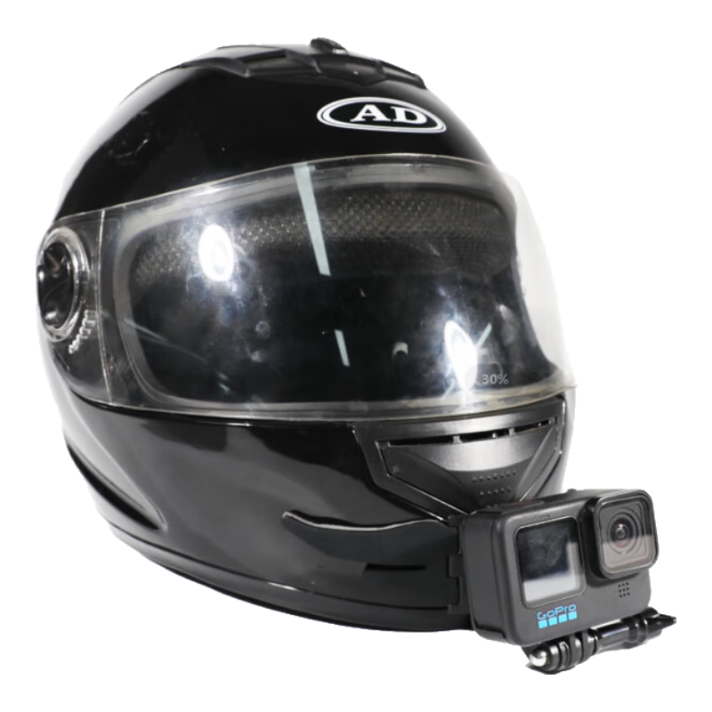 Qiye Chin Helmet Mount Motorcycle Bracket Compatible with GoPro 12 Action Camera 11 Accessories 10 Cycling Motorcycle Ace Pro2 Electric Scooter Full Helmet GoPro