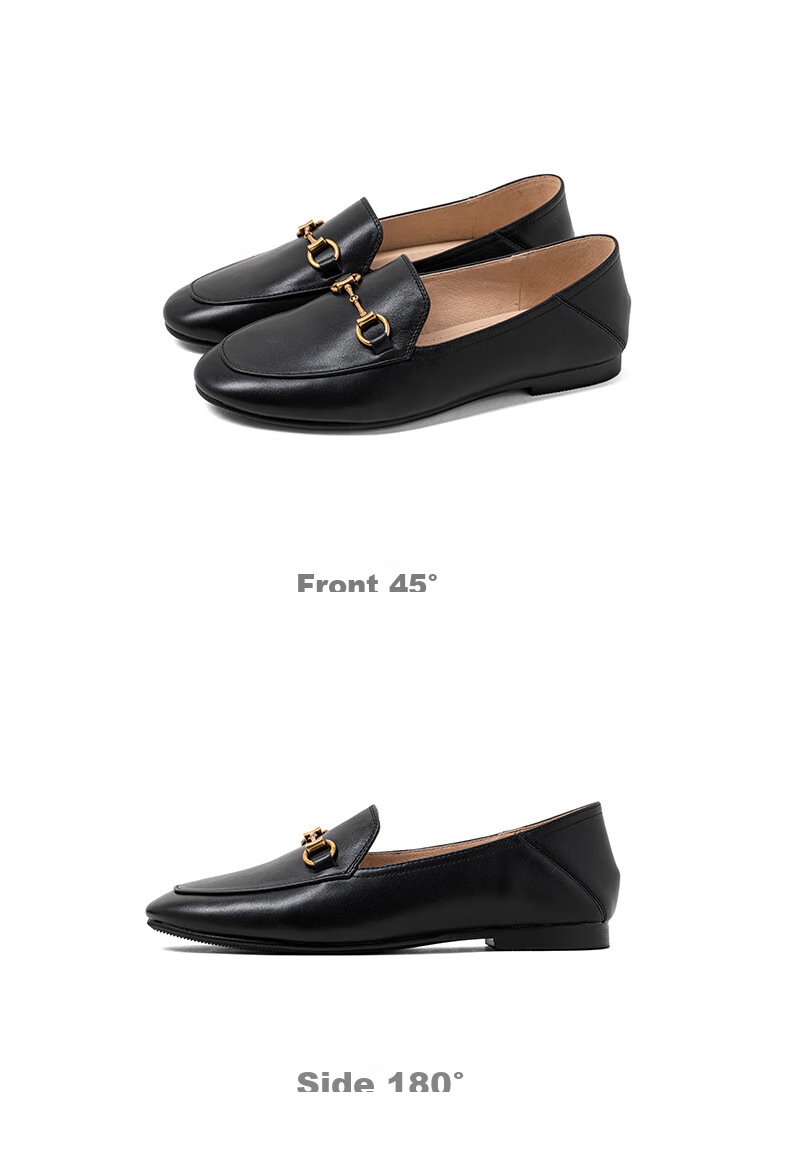 COMELY Genuine Leather Loafers for Women, New Spring/summer Style, Sheepskin Flat Slip-On Shoes, Comfortable Versatile Small Leather Shoes, Camel Color, Size 33 26