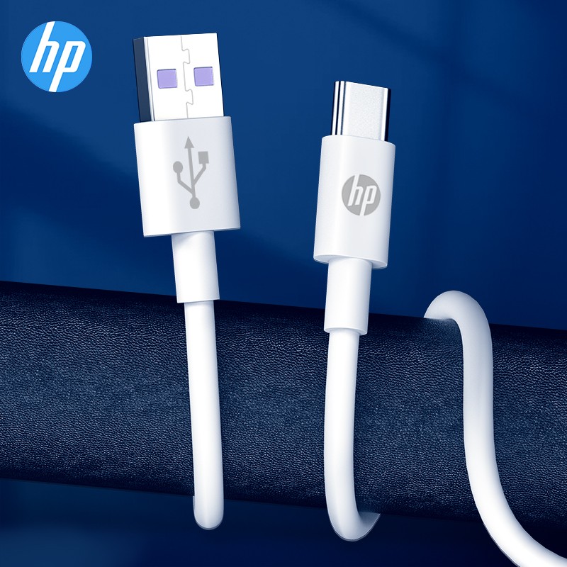 HP Mobile Phone Data Cable Charging Cord, 5A Super Fast Charging, Type-C Expansion, Compatible with Huawei, Apple, And Android, Three-I
