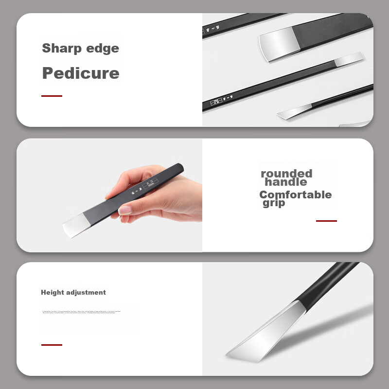 Zhangxiaoquan Pedicure Knife Set for Removing Dead Skin, Calluses, Thick Hard Toenails, Nail Tools, Six-Piece Set HM-6