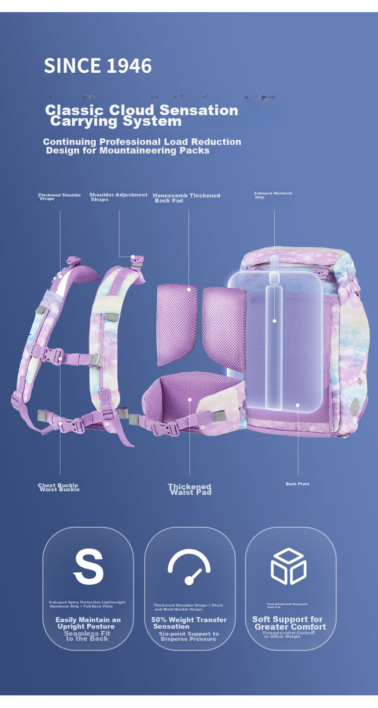 Beckmann Norwegian Primary School Student Spine-Protecting Large-Capacity Stylish Backpack for Grades 1-3 Boys And Girls, First And Third Grade Children's Backpack 8