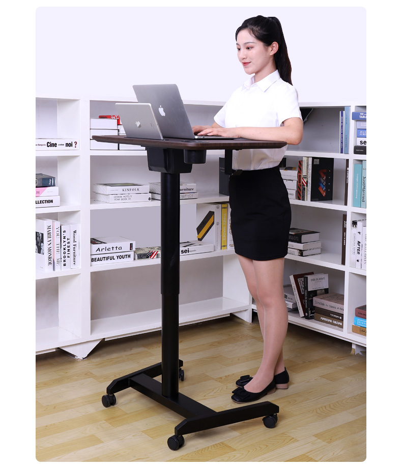 ECOLUS ERGODESK Height Adjustable Computer Desk, Movable Office And Home Study Table, Pneumatic Lift LST825WT 21