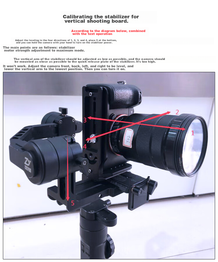 Earlymen EM-L90 Vertical L-Shaped Tripod, Compatible with Mirrorless And DSLR Cameras, Gimbal Monopod, Suitable for Zhiyun Smooth 4/Weebill 2/Luxy RS2/RS3/Stabilizer 9