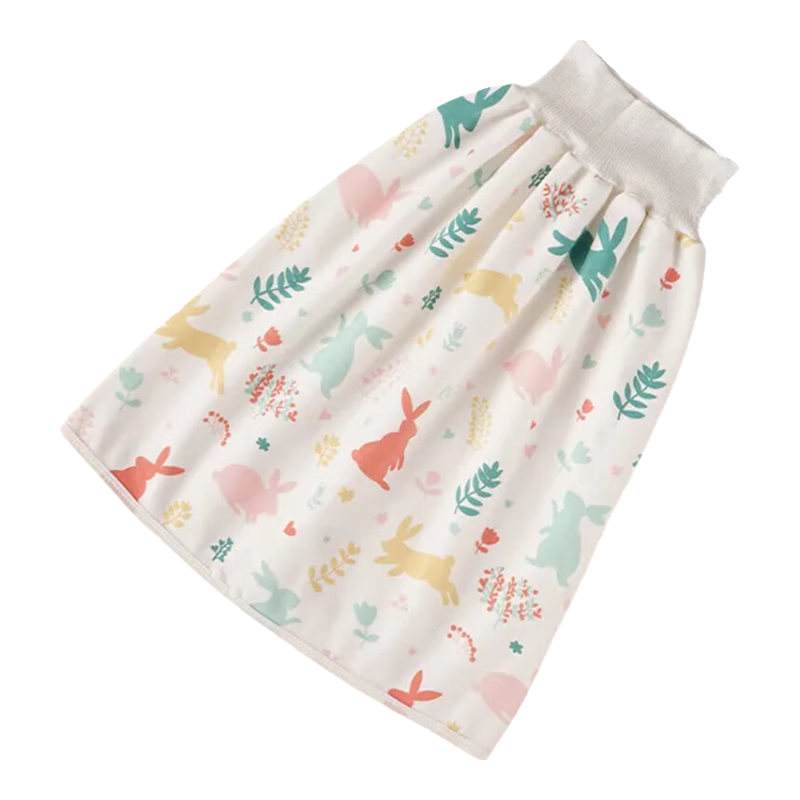 9I9 Children's Washable Diaper Cover, Summer Pure Cotton Diaper Pad, High-Waist Belly Protection, Waterproof Breathable Diaper Pad, Leak-Proof Large Size A126