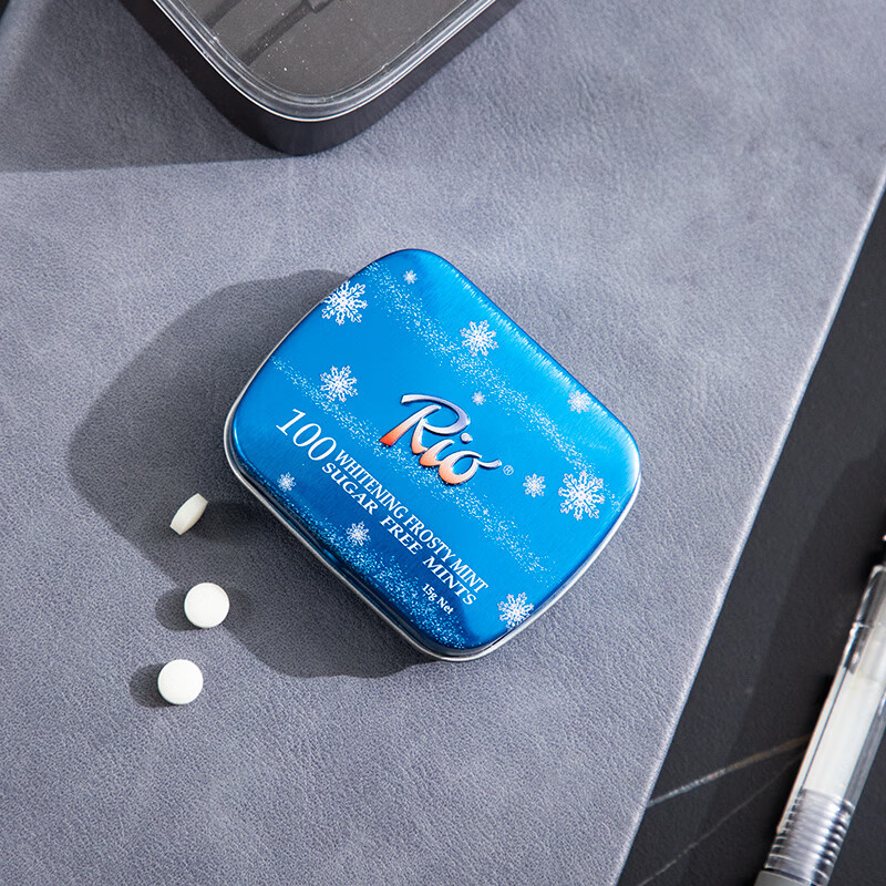 Rio 无糖薄荷糖 强劲清凉套装 15g*4盒 清润口香糖 清新口气休闲零食