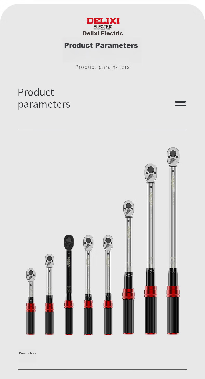 DELIXI Torque Wrench, High-Precision Torque Wrench, Kilogram Plate, Adjustable Spark Plug Wrench, Automotive Repair Wrench 13