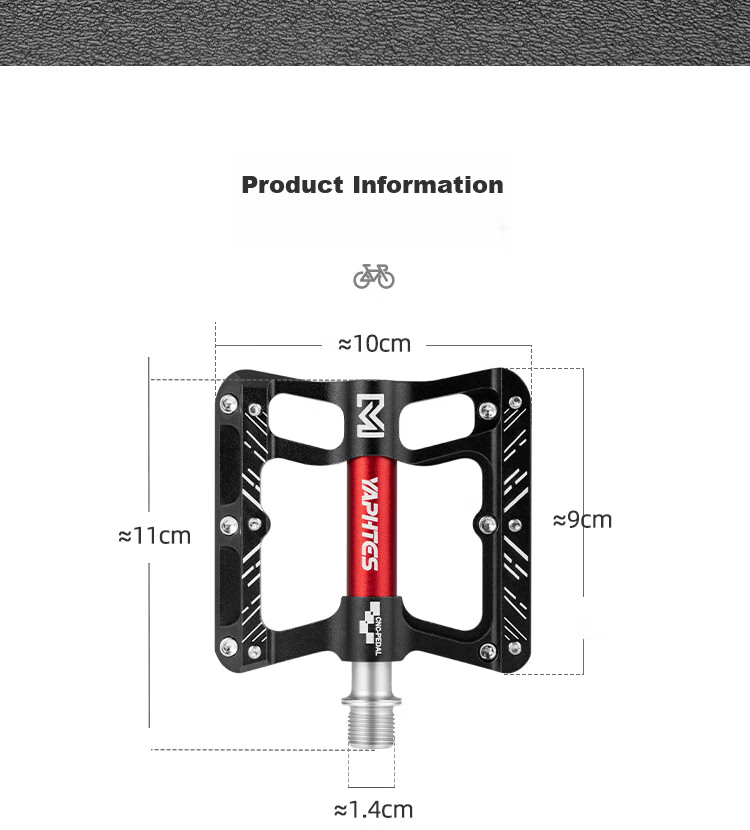 Bicycle Pedals, 3-Bearing, CNC Aluminum Alloy Pedals, Road Bike And Mountain Bike Pedals, Hollow Large Palm Surface, Non-Slip Foot Pedals, Cycling Equipment Accessories 2