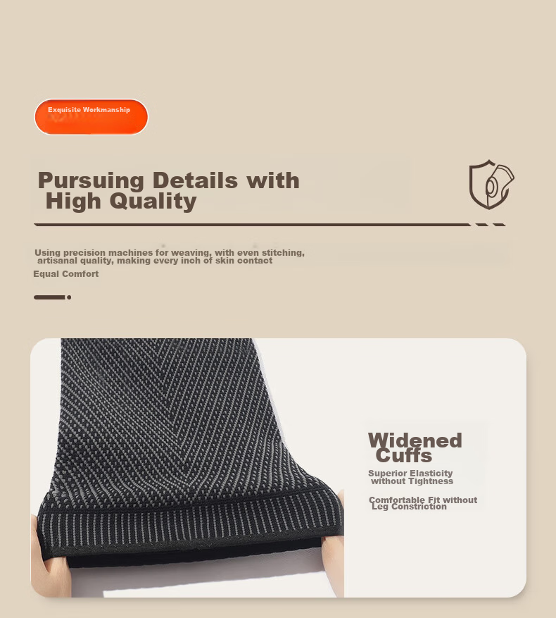 Chidong Knee Brace for Warmth, Arthritis Support for Men And Women, Extended Cold-Proof Compression Bandage, Elderly Anti-Cold Leg Support, Extended Version M 16