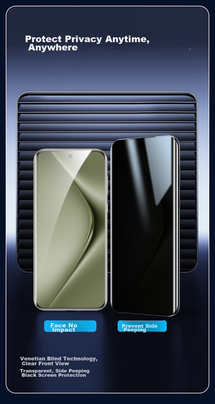 Kulefeng [Kunlun 28° Privacy Screen Protector] for Huawei Pura70Ultra Tempered Glass Film, HUAWEI P70Pro/+ Phone Anti-Peeping Privacy Protection Film, Ultra-Thin Shatterproof 7