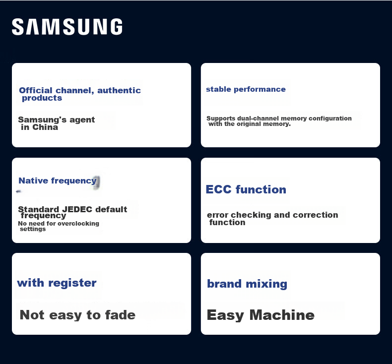 SAMSUNG Storage Server Memory 64GB DDR5 RECC 2R×4 5600MHz Compatible with Deepseek/AI Deployment M321R8GA0PB0-CWM 5
