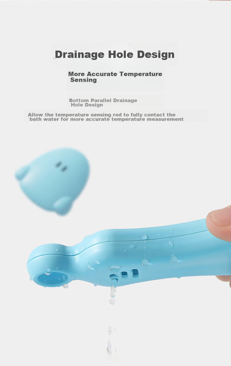 Ouliwen Water Thermometer for Baby Home Use, Bath Temperature Measurement, Fish Tank Indoor Outdoor Baby Newborn Bathtub High Precision Water Thermometer Polar Bear Carlo Pink 3C Digital Full Network Low Price 5