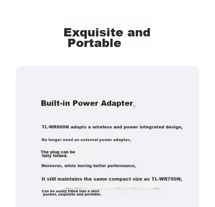 TP-LINK Mini Wireless Router, Portable Wired-To Wireless WiFi Adapter for Home And Travel, Signal Repeater Bridge, High-Speed Wall-Penetrating, Plug And Play TL-WR800N 5