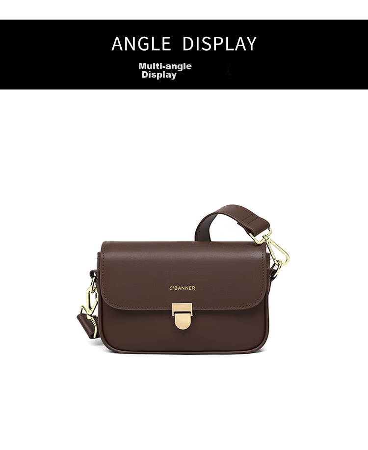 C.BANNER Leather Handbag, Women's Crossbody Bag, Shoulder Bag, Small Satchel for Women, Brand Birthday Mother's Day Gift, Practical Present for Mom 10