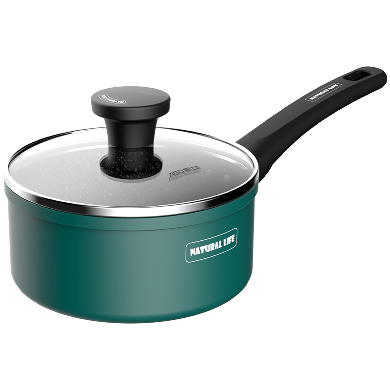 ASD Milk Pot, Maifanshi Color Non-Stick Pan, 18CM Ramen Pot, Baby Food Pot, Compatible with Induction Cooker, NL18S8WG