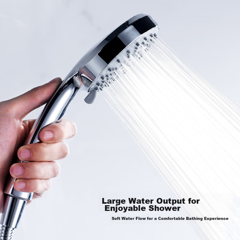 Larsd High-Pressure Shower Head, Handheld Shower Head, Five-Level Bathing Rain Shower Head