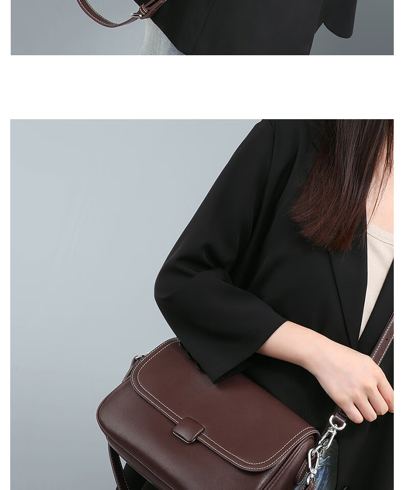Viney Leather Crossbody Brand Handbag, Women's Large Capacity Shoulder Messenger Bag, Practical Birthday And Mother's Day Gift for Mom 5