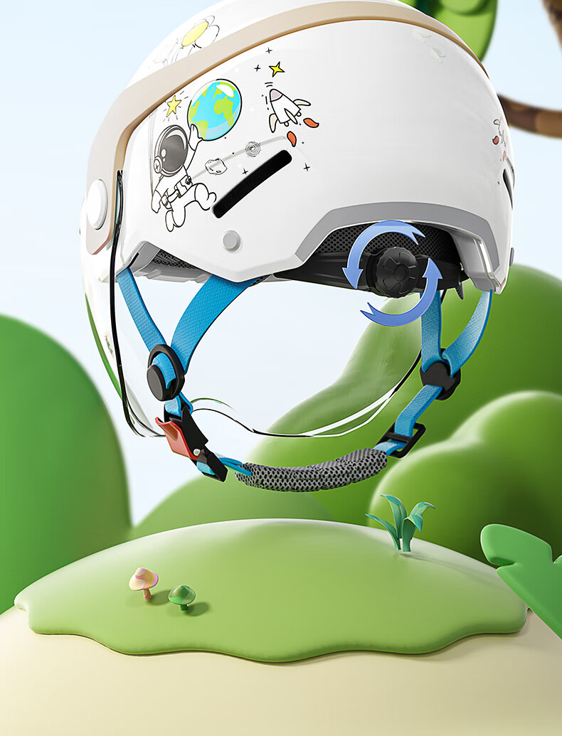 NEVA 3C Certified Kids Helmet Summer Cartoon Cute Baby Safety Cap Lightweight Comfortable for Boys and Girls Ages 3-12 Electric Motorcycle Scooter 6