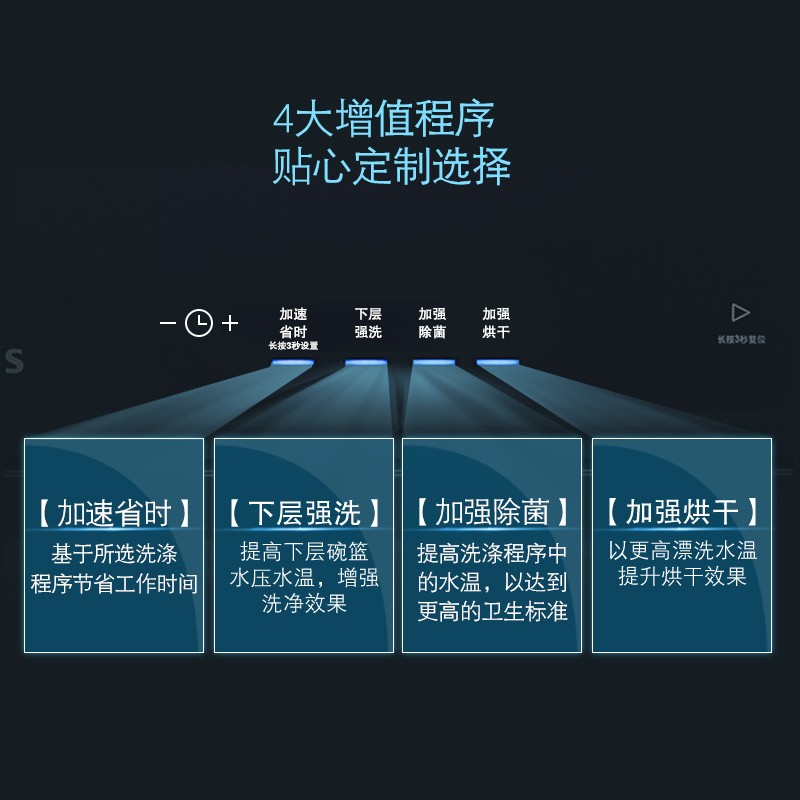 西门子（SIEMENS）西班牙原装进口 加强烘干 高温除菌家用嵌入式洗碗机10套SC456B99BC