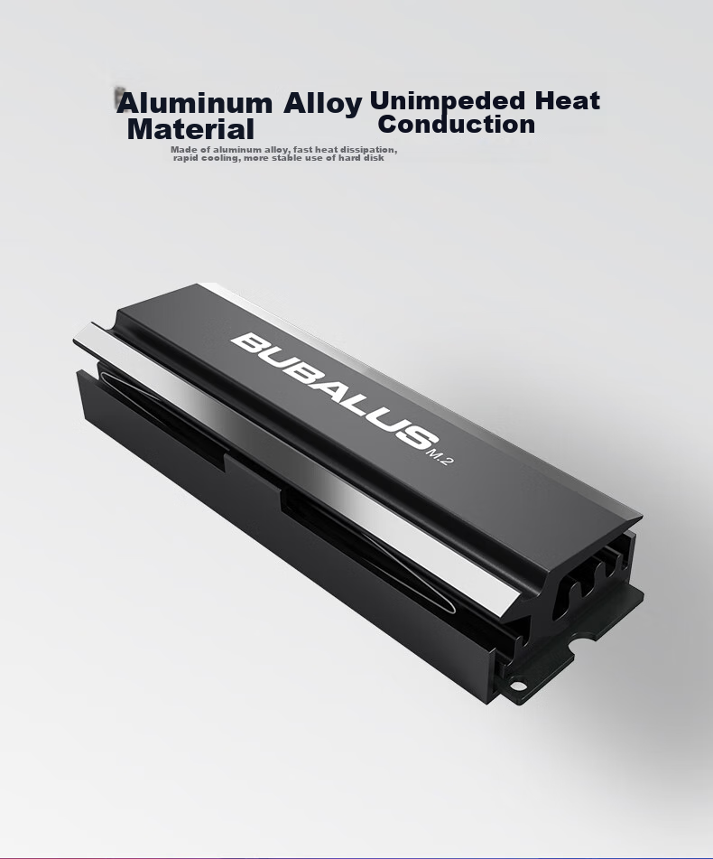 BUBALUS M20 M.2 2280 SSD Heatsink, Aluminum Alloy Heat Spreader, High-Efficiency Heat Dissipation with Airflow Desig 2