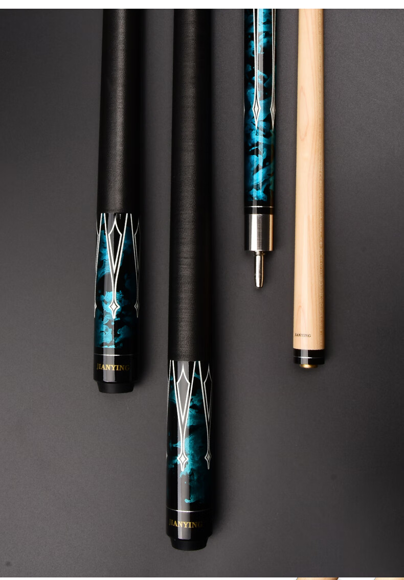 Jianying Pool Cue, Large Tip, Chinese Eight-Ball, American Nine-Ball Cue Set, Medium Hand, Table Tennis Cue, Blue Star 5