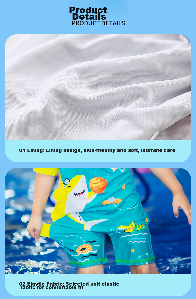 Yuke Children's One-Piece Swimsuit for Boys, Cute Swimwear for Toddlers And Young Boys, Baby Boy Swimming Costume 7