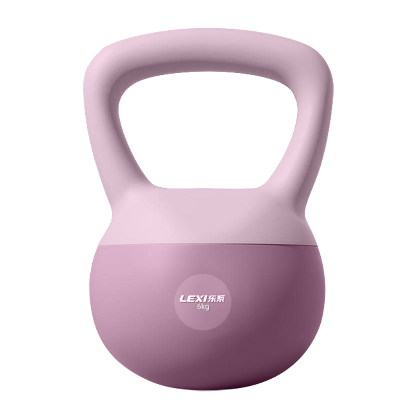 Lexi Soft Kettlebell for Women's Fitness, Home Glute Exercises, Soft Kettlebell for Strength Training, Lifting Dumbbell, 6 Kg, Hibiscus Purple
