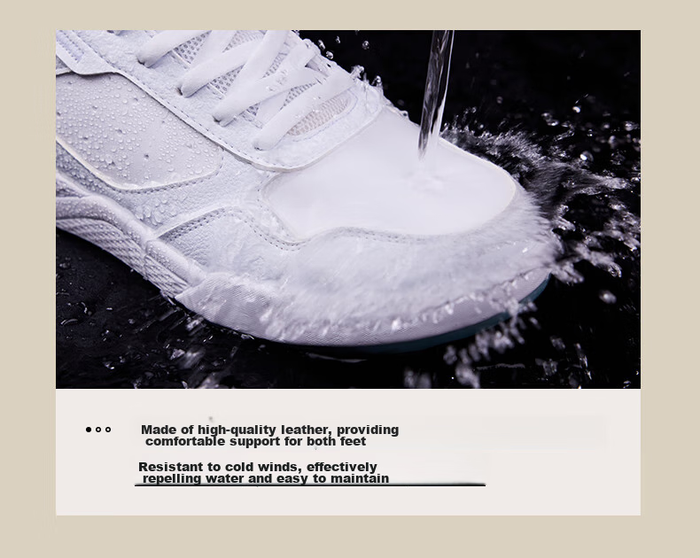 361° Men's Sports Shoes, Autumn And Winter High-Top Fleece-Lined Warm Cotton Shoes, Casual Sneakers for Men, 672146606A-8 11