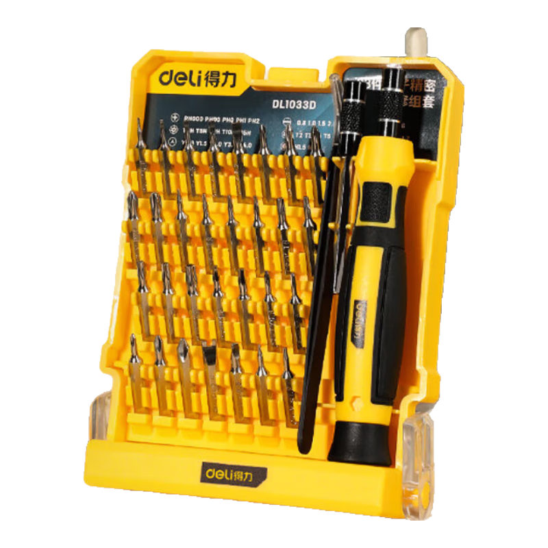 Deli Multi-Functional Precision Screwdriver Set for Computer Disassembly And Repair, Screwdriver Kit, 33-Piece Screwdriver Set