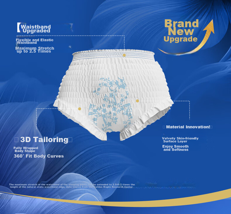 EVENLY Cotton Soft Thin Nighttime Panty-Style Sanitary Napkins L-XL Size 12 Pieces for Menstruation And Pregnant Women Sold by JD 2