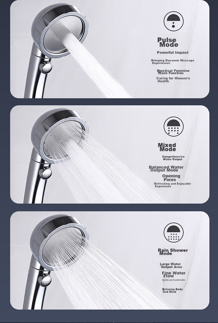 Larsd High-Pressure Shower Head Set, Handheld Shower Head, Shower Head And Flexible Hose Two-Piece Set LD3772 6