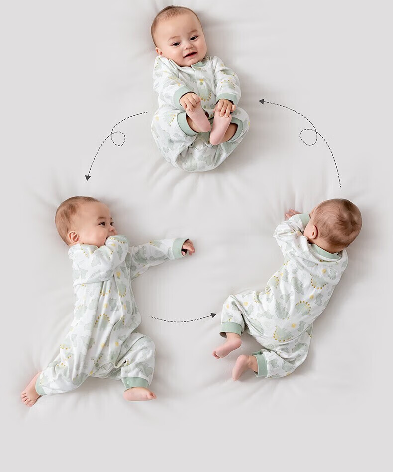 Beitaisi Baby Clothes Spring And Autumn Outfit, Infant Onesie Pure Cotton, for Newborn Boys And Girls, Small Age All-Season Pajamas Romper 4