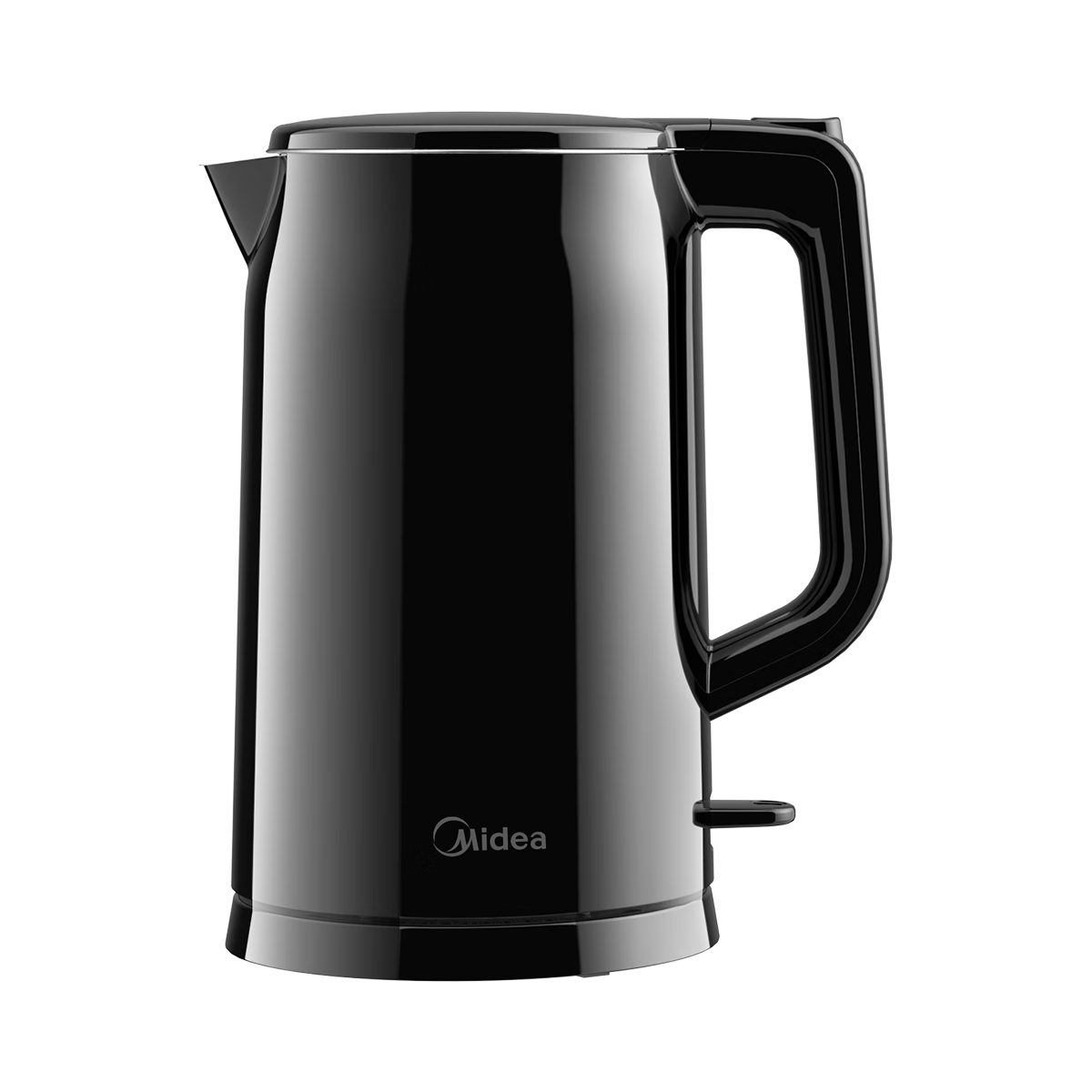 Midea Electric Kettle, 1.7L Large Capacity for Home Use, Double-Layer Anti-Scalding, High Power, All-Steel Seamless Inner Tank, Black 304 Stainless Steel Electric Kettle [MK-AEK17S01]