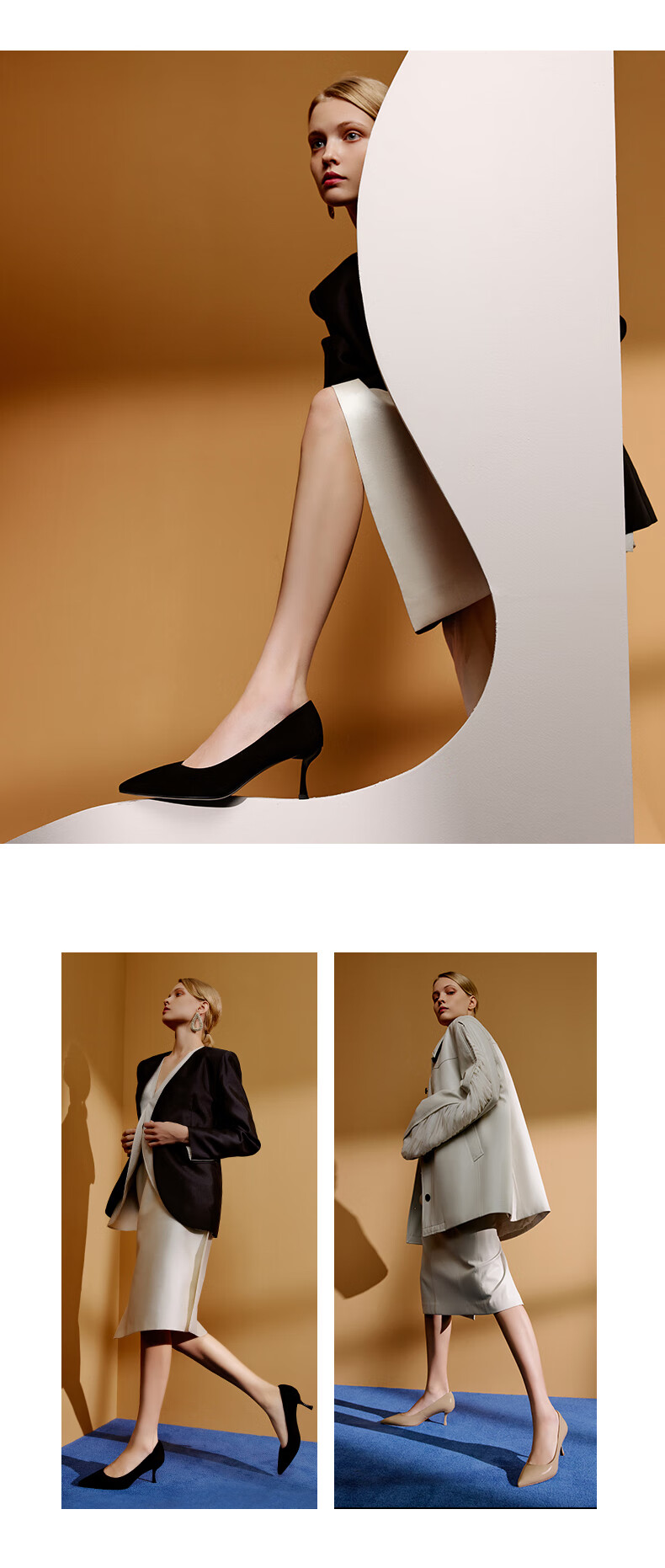73Hours Celebrity-Inspired Women's Shoes, Brittany Professional High Heels, Wedding Shoes, Shallow-Mouth Pumps, Soft-Soled Comfortable Women's Shoes 10