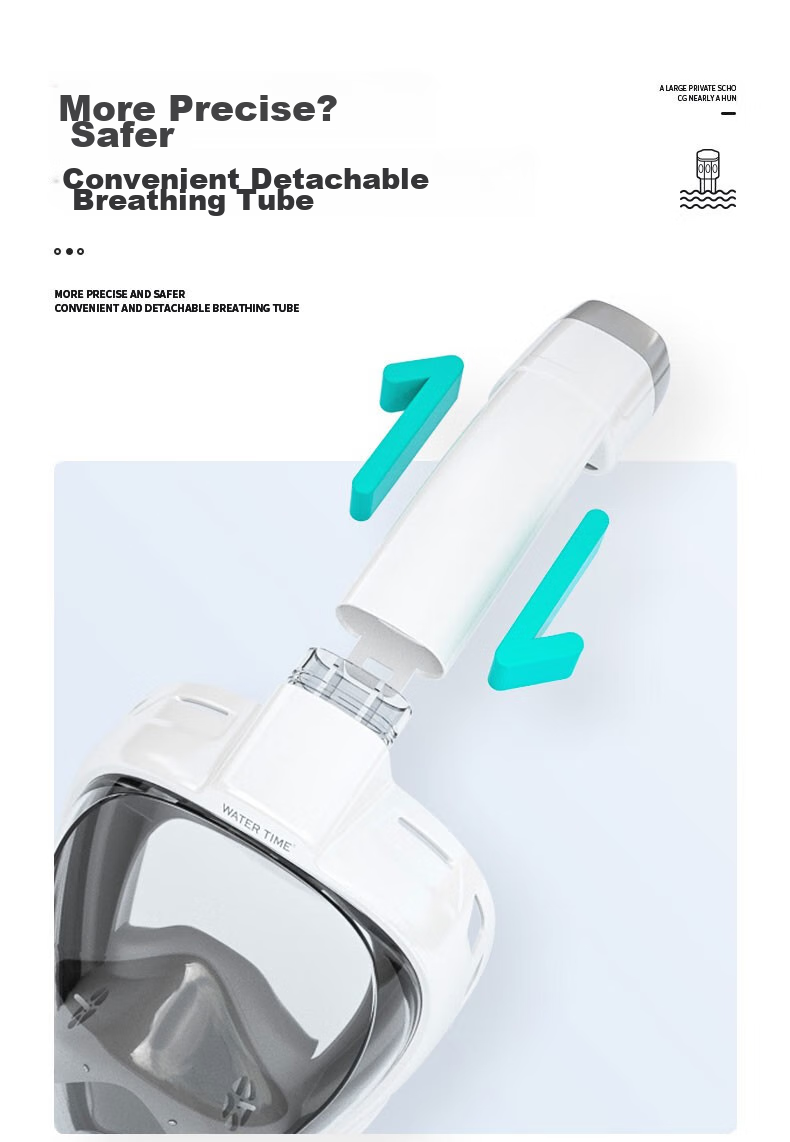 WATERTIME/Shuichuan Diving Mask, Full Dry Snorkel Tube, Swimming And Diving Equipment for Children And Adults 6