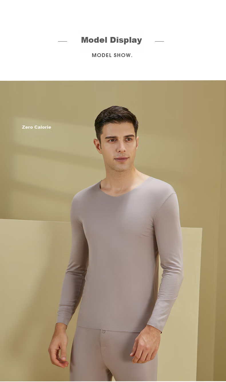 SipianSIPIAN Modal Men's Long-Sleeve Thin Undershirt, Spring And Autumn Seamless Thermal Underwear, Base Layer Shirt, Trendy Top 18