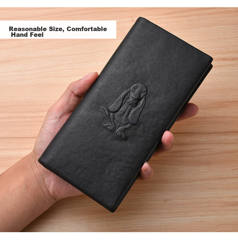 Hush Puppies Wallet for Men, Top-Grain Leather, Short Casual Simple Design, Gift Box Packaging, Birthday Present for Boyfriend 6