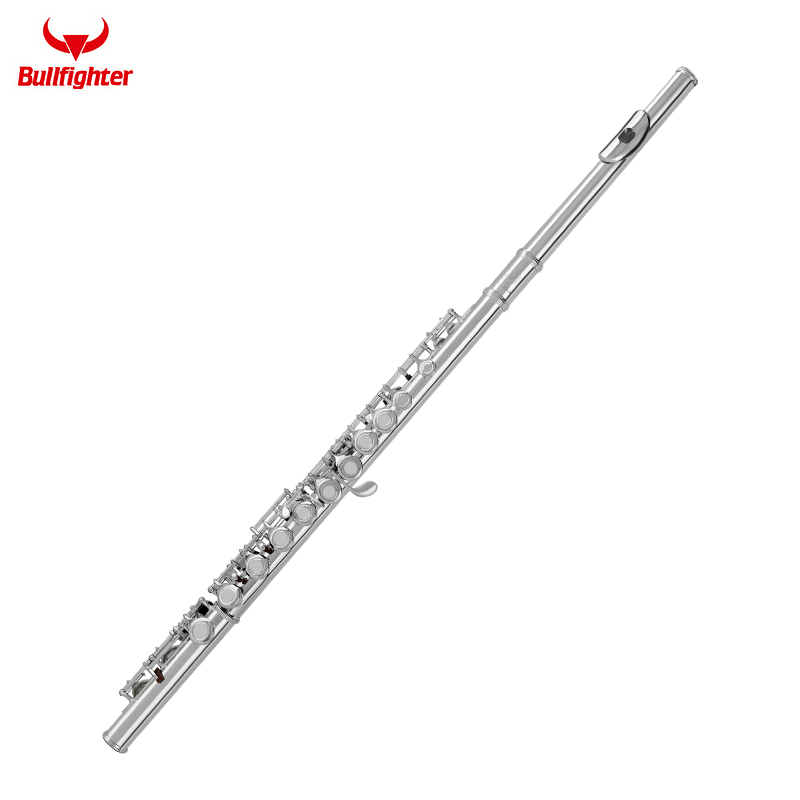 Bullfighter Flute C Key 16 Holes with E Key Nickel Plated Beginner Performance Grading Universal